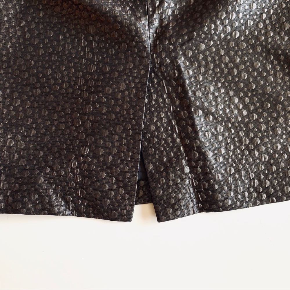 J. Crew Shiny Circle Pattern Textured Pencil Skirt - image 5